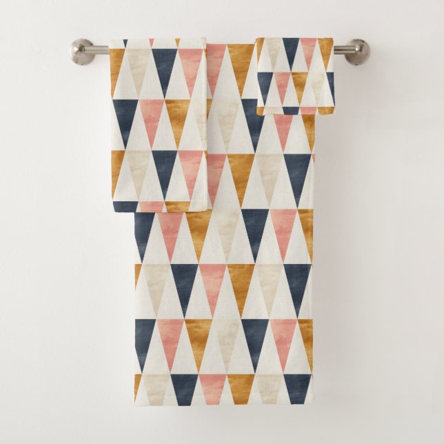 Conjunto De Toalhas Teste padrão escandinavo da bandeira do marinho (Insitu)