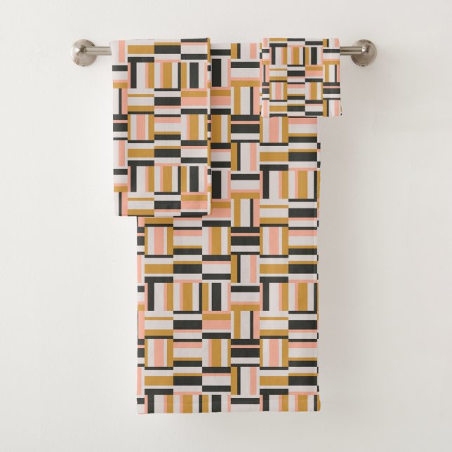 Conjunto De Toalhas Teste padrão geométrico da forma (Insitu)