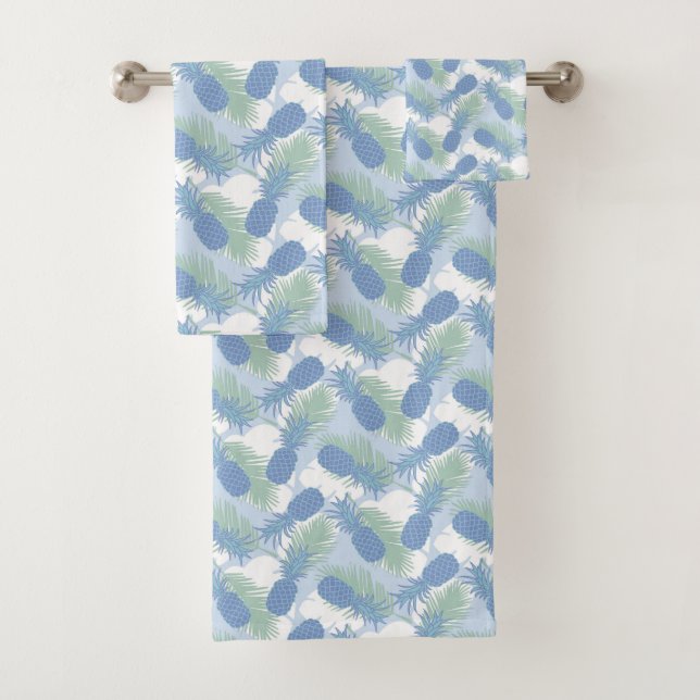 Conjunto De Toalhas Teste padrão Pastel tropical do abacaxi (Insitu)
