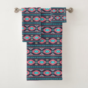 Conjunto De Toalhas Teste padrão tribal étnico do sudoeste