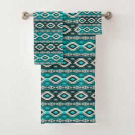Conjunto De Toalhas Teste padrão tribal étnico do sudoeste