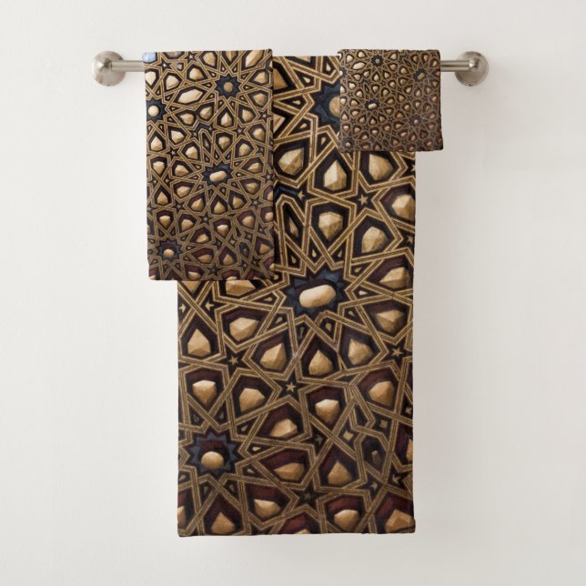 Conjunto De Toalhas Teto Dourado Alcazar #1 #viagem #wall #art (Insitu)
