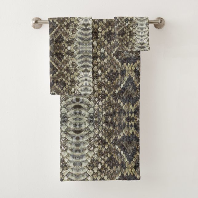 Conjunto De Toalhas Texas Diamond Back Rattler (Insitu)
