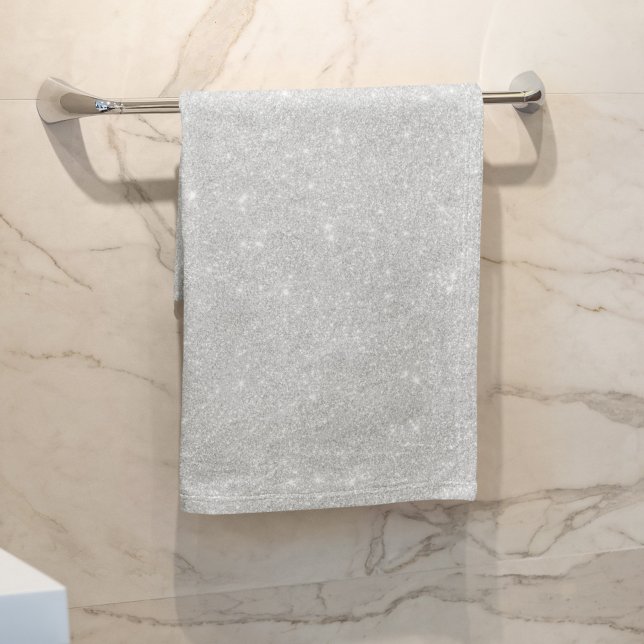 Conjunto De Toalhas Textura Brilhante Branca de Têxtil (Criador carregado)