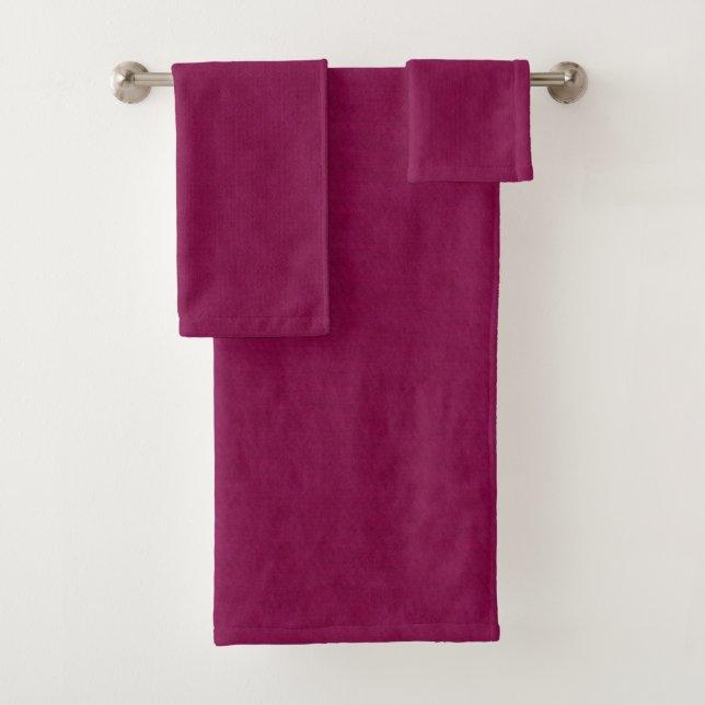 Conjunto De Toalhas Textura de denim magenta quente, (Insitu)