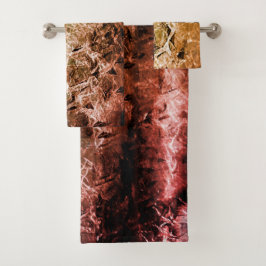 Conjunto De Toalhas Textura fibrosa envelhecida e sujeira ou queimada