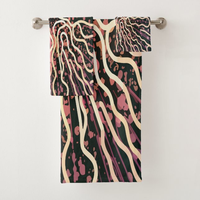 Conjunto De Toalhas Textura riscada (Insitu)