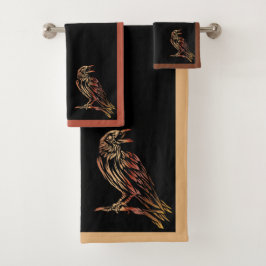 Conjunto De Toalhas The Raven Bath Towel Set