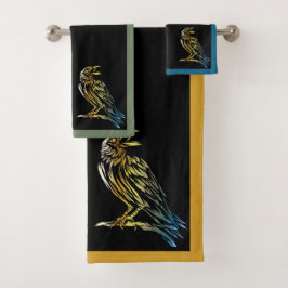 Conjunto De Toalhas The Raven Bath Towel Set