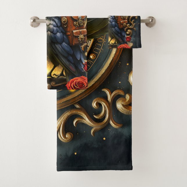 Conjunto De Toalhas The Raven’s Clockwork Delivery  (Insitu)
