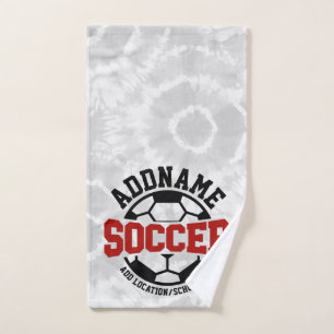 Conjunto De Toalhas Tie-Dye da Equipe do Jogador de Futebol do ADD Per