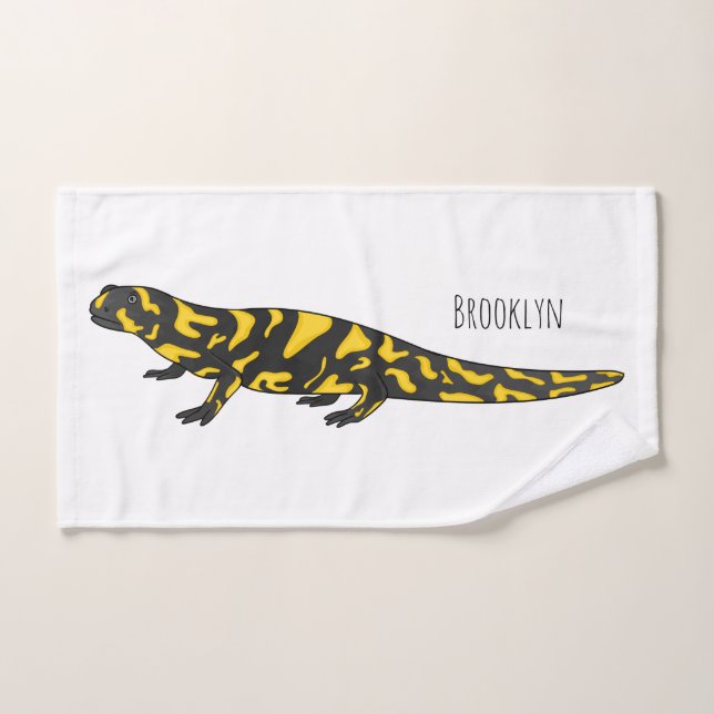 Conjunto De Toalhas Tiger salamander cartoon (Toalha de mão)