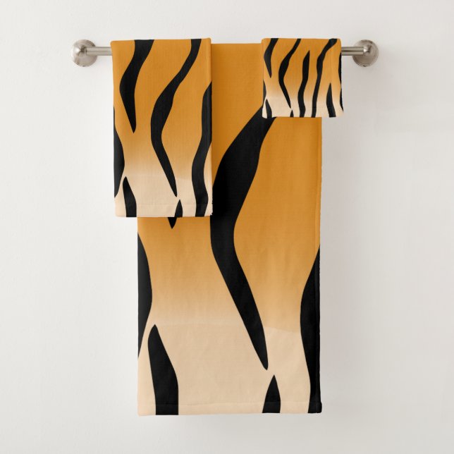 Conjunto De Toalhas Tiger stripes pattern (Insitu)