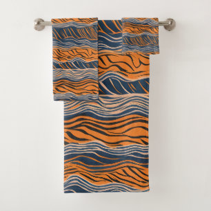 Conjunto De Toalhas Tiger Stripes Skin Inspirou Design