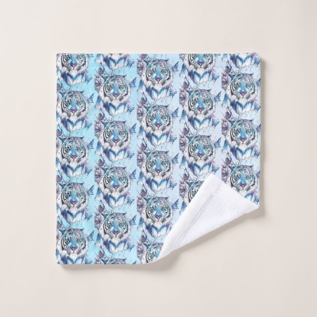 Conjunto De Toalhas Tigre (Pano de lavar)