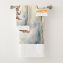 Conjunto De Toalhas Tigre em Ação