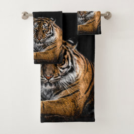 Conjunto De Toalhas Tigre Selvagem Selvagem Selvagem