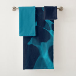 Conjunto De Toalhas Tinta azul