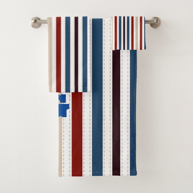 Conjunto De Toalhas Tinta Moderna em Escala (Insitu)