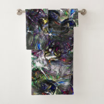 Tintas pesadas que se sobrepõem em mistura colorid