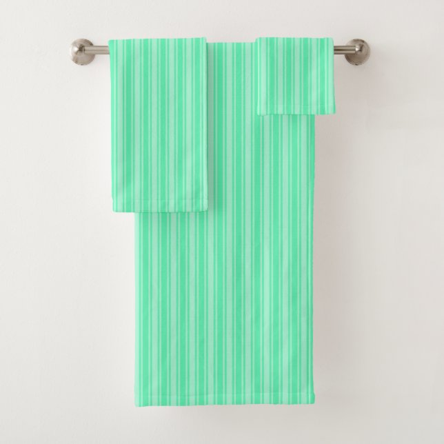 Conjunto De Toalhas Tiras de doces verdes para casas (Insitu)