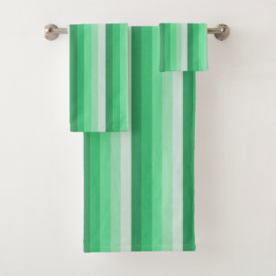 Conjunto De Toalhas Tiras de sombra verdes