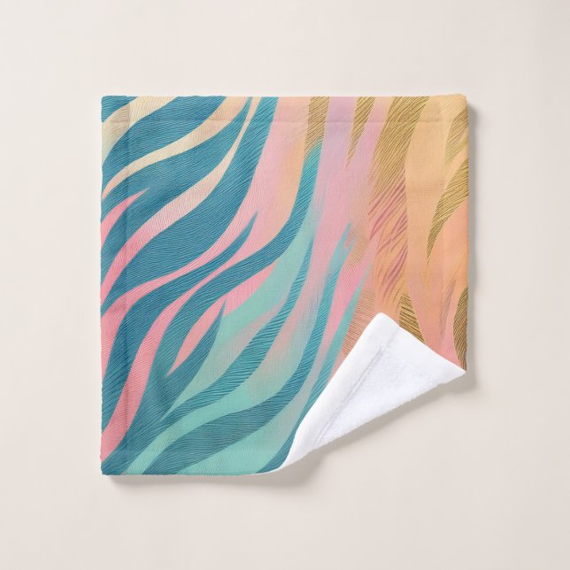 Conjunto De Toalhas Tiras de Tigre de Pastel (Pano de lavar)