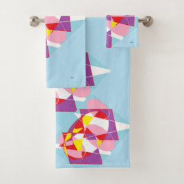 Conjunto De Toalhas Toalha: Desenhos abstratos