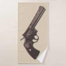 Toallas de baño revolver Colt Python Wester