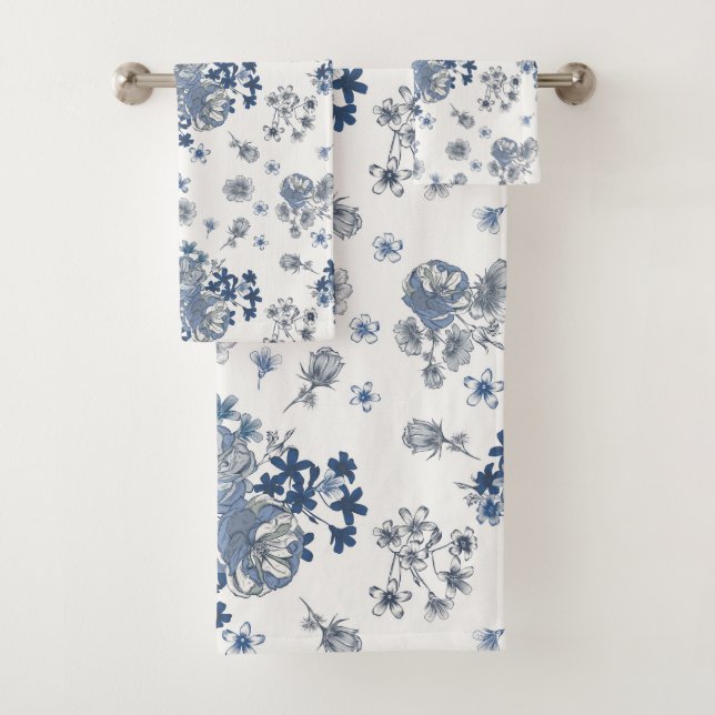 Conjunto De Toalhas Toile-De-Jouy (Insitu)