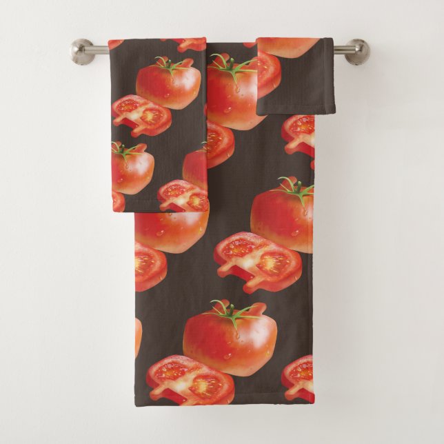 Conjunto De Toalhas Tomate fresco (Insitu)