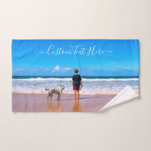 Conjunto De Toalhas Toque de Banho de Fotografias Personalizado Defina