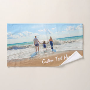 Conjunto De Toalhas Toque de Banho de Fotografias Personalizado Defina