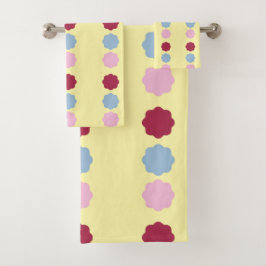 Conjunto De Toalhas Toque de linha de círculo