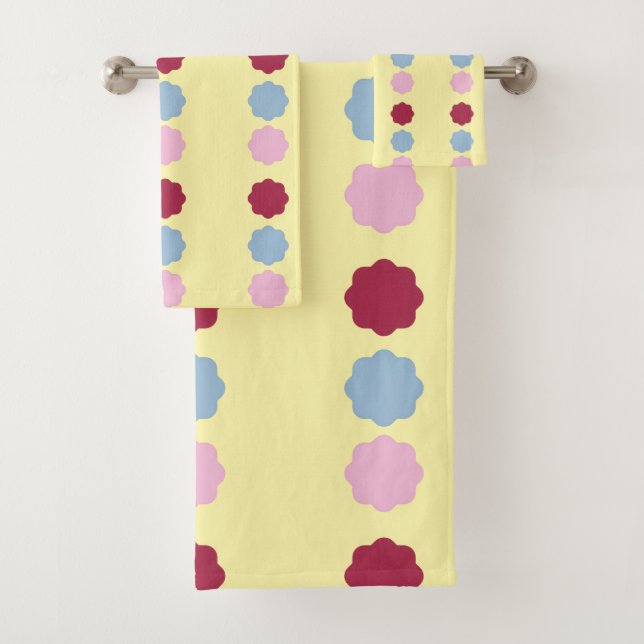 Conjunto De Toalhas Toque de linha de círculo (Insitu)