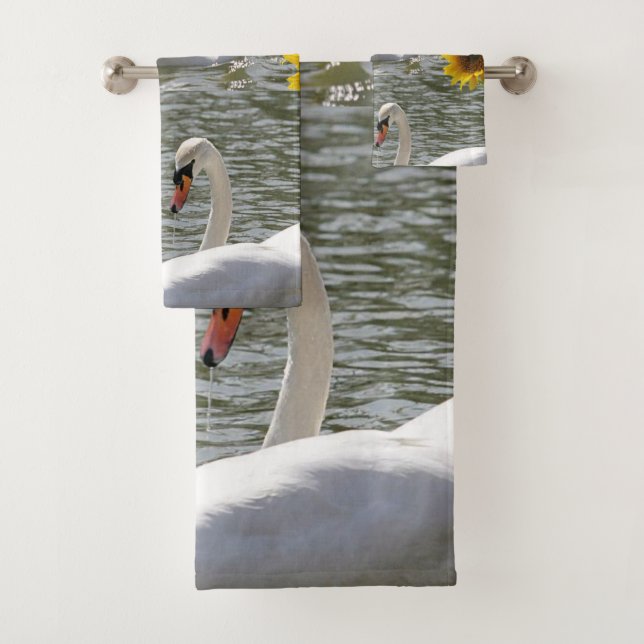 Conjunto De Toalhas Torre de Banheiro Define Girassóis (Insitu)