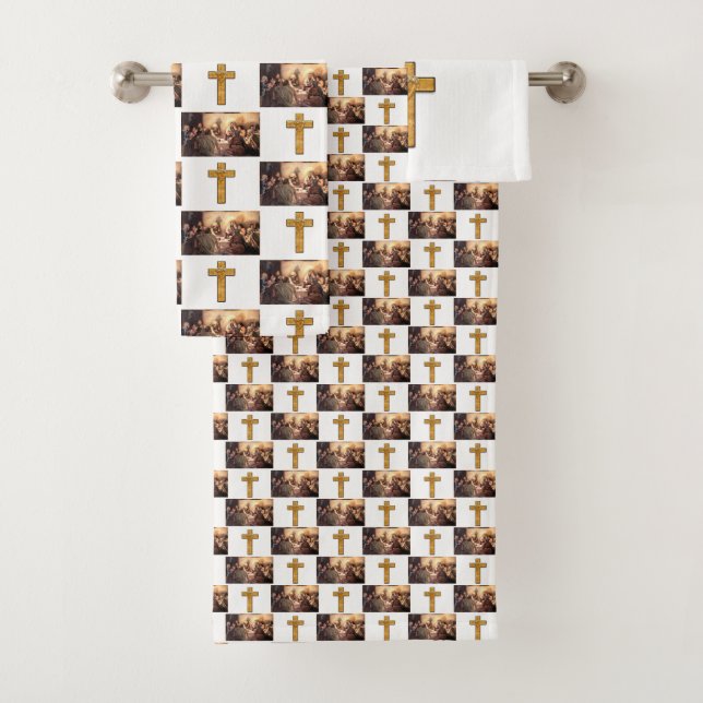 Conjunto De Toalhas Torre de Banheiro Define Jesus (Insitu)