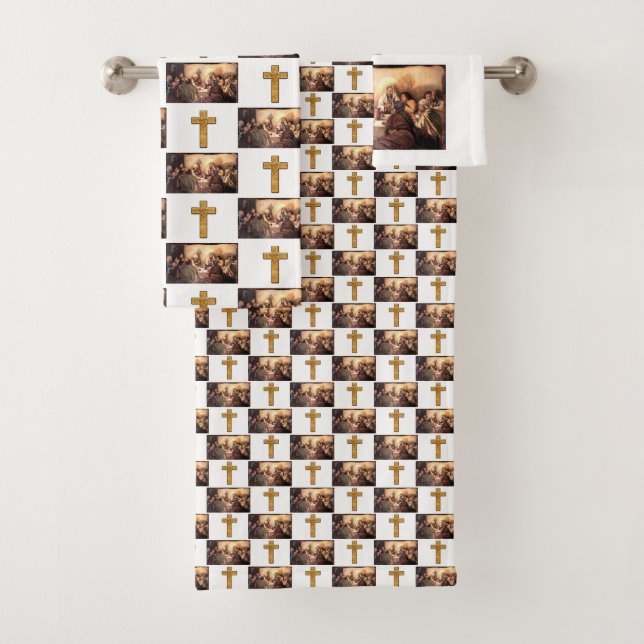 Conjunto De Toalhas Torre de Banheiro Define Jesus (Insitu)