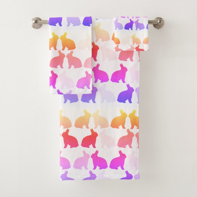 Conjunto De Toalhas Torre de Coelho Páscoa Coelhinho Coelhinho Coelho  (Insitu)