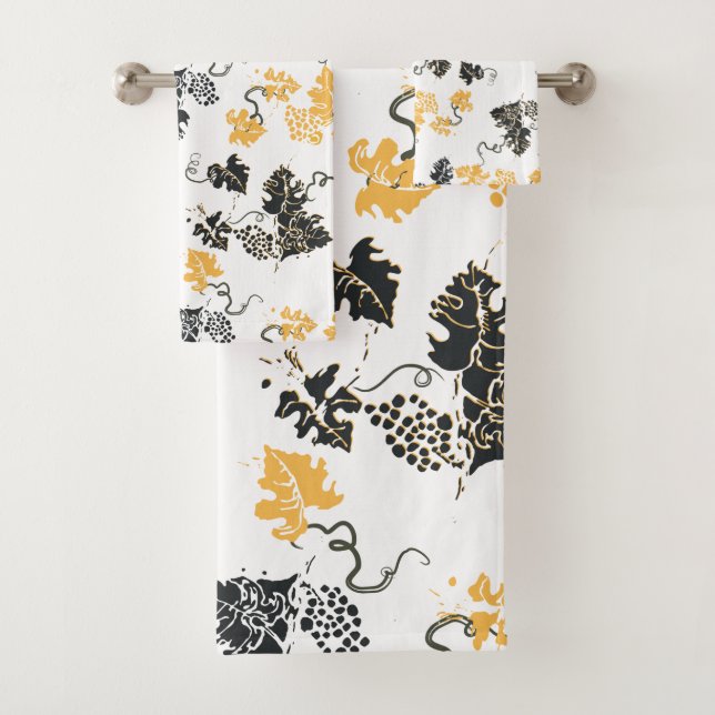 Conjunto De Toalhas Torre de Folhas de Uvas (Insitu)