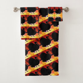 Conjunto De Toalhas Torre de Mão Funky Turquia