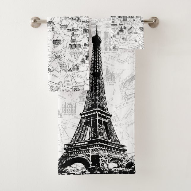 Conjunto De Toalhas Torre Eiffel de Paris (Insitu)