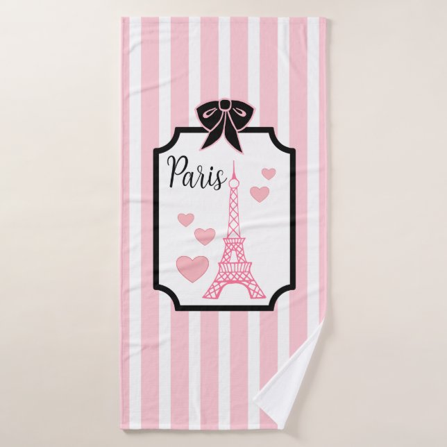 Conjunto de Toalhas Torre Eiffel Paris (Toalha de Banho)