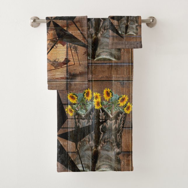 Conjunto De Toalhas Torre Russo Texas Star Western Pistolol (Insitu)