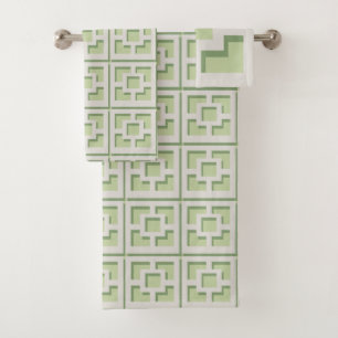 Conjunto De Toalhas Torre verde-girino