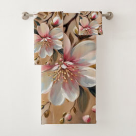 Conjunto De Toalhas Torres de Banho Flores