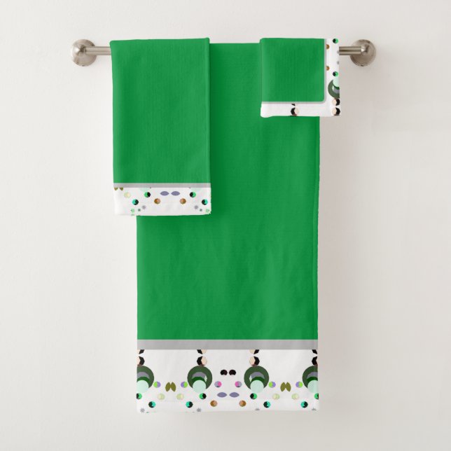 Conjunto De Toalhas Torres de Banho Verde das Abelhas (Insitu)