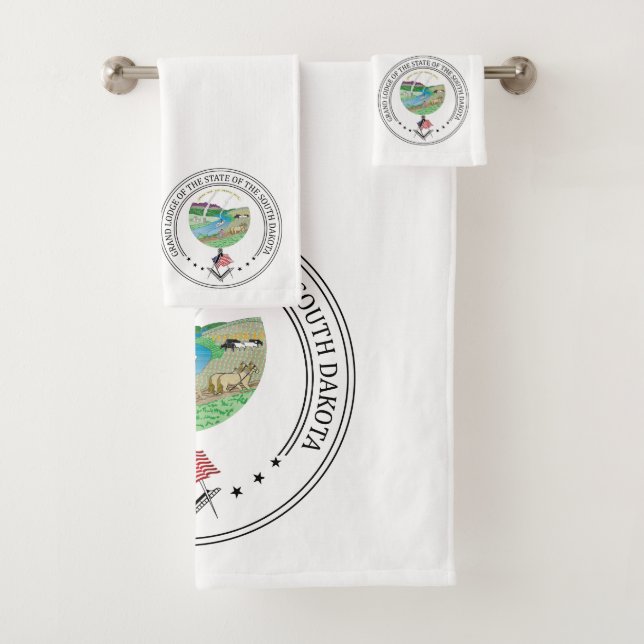 Conjunto De Toalhas Towel Freemasonry Loge, de Dacota do Sul (Insitu)