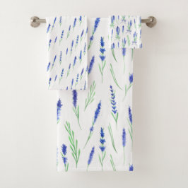 Conjunto De Toalhas Towel Set - Lavender Patterns