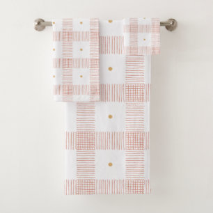 Conjunto De Toalhas Traços de xadrez